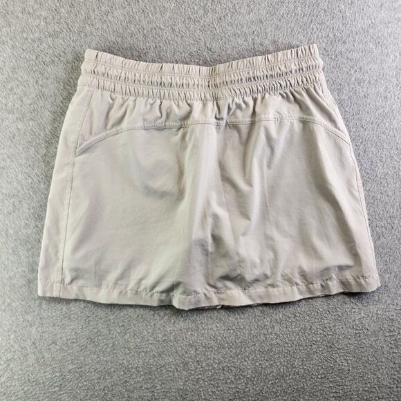 Athleta Expedition Skort Womens 8 Gray Mini Skirt Zip Front Hiking Tennis Golf - Picture 15 of 16